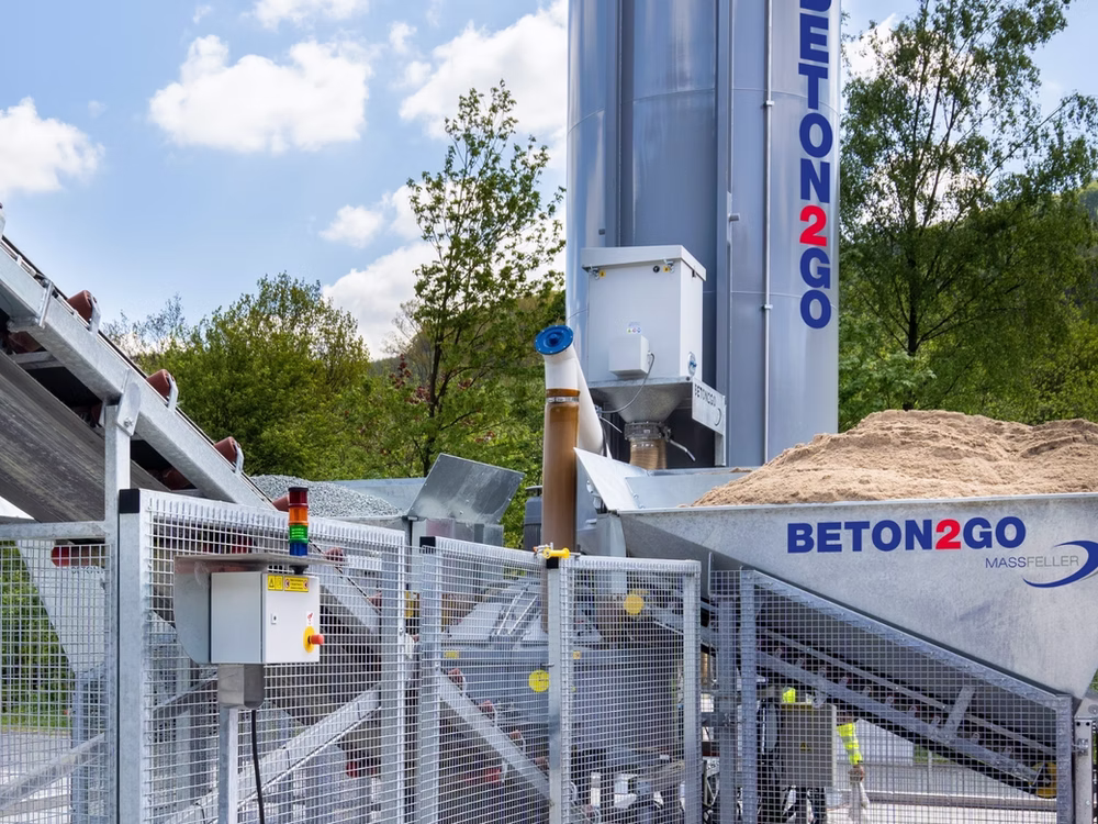 Betonmischanlage BETON2GO am Standort Finsterwalde